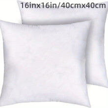 Decorative Cushions 2-Pack Hypoallergenic Square Pillows for Bedroom, Living Room Car Interior