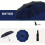 Automatic Umbrella Windproof Double Layer with One Button Open Close for Sun and Rain Protection, Large Canopy Compact Folding Design 1