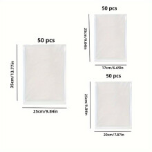 Vacuum Sealer Bags 100-Pack, Textured Food Storage Bags for Grains, Meat, Fruit Vegetables, Household Kitchen Use
