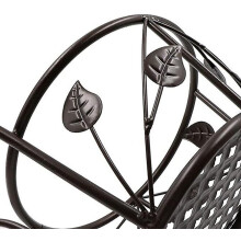 Hanging Flower Pot Stand for Balcony Railing, 22cm Diameter Rustproof Metal Planter Holder