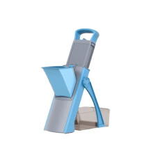 Foldable Vegetable Cutter with Adjustable Stainless Steel Blade Large 1-10L Container
