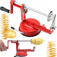 Manuele Spiraal Aardappelsnijder met Zuignappen - RVS Frietmaker voor Thuisgebruik