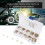 M2.5 Brass Knurled Round Molded Insert Nuts 150pcs for Construction and DIY 8
