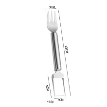 Watermelon Cutter with Stainless Steel Blade and Round Handle for Melon Slicing and Fruit Preparation in Domestic Kitchen