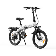 PVY Folding Electric Bike 250W 20'' Fat Tyre,White