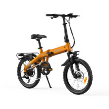 PVY Folding Electric Bike 250W 20''Fat Tyre,Orange