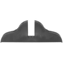 Raumteilerfuß, stabiler 30 cm hoher, schwarzer PVC-Trennwandfuß zur Abtrennung privater Räume zu Hause oder im Büro