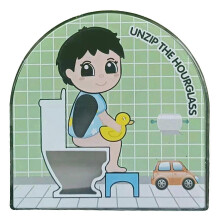 (green) Toilet Timer 5 Minutes Printed Multipurpose Accurate Sensitive Decompression Funny Gift Bathroom Poop Timer Hourglass Home Use Kaesi