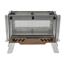 Portable Charcoal Stove Mini Incense Burner Stainless Steel for Outdoor Camping Home Aromatherapy Desktop Use