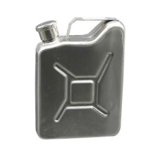 Stainless Steel Hip Flask 5oz (150ml), Portable Pocket Flask for Outdoor, Travel Sports, 98mm x 70mm