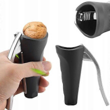 Walnut Nutcracker for Kitchen Tools, Black Heavy Duty Shell Cracker for Nuts