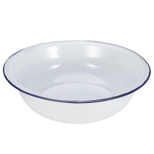Bacia de Pé de Esmalte, Branca 30cm, Bacia Retrô Durável e Fácil de Limpar para Enxaguar Pés e Lavanderia