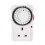 24 Hour Segment Timer with UK Plug, White - Energy Saving Compact Design for Lights Appliances 1