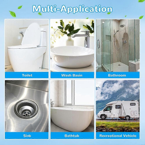 Toilet Brush Replacement Pads Flushable 72-Pack, Disposable Refill Heads with Compression Technology Lemon Scent 1