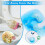 Toilet Brush Replacement Pads Flushable 72-Pack, Disposable Refill Heads with Compression Technology Lemon Scent 4