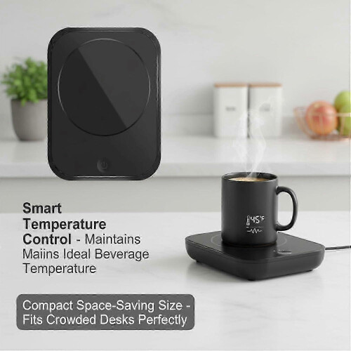 Wireless Coffee Mug Warmer, Rechargeable Cordless Heating Pad in ABS for Desktop Use 1