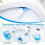 Toilet Brush Replacement Pads Flushable 72-Pack, Disposable Refill Heads with Compression Technology Lemon Scent 5