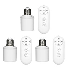 Wireless Remote Control Lamp Holder with Timer for Home Use, E27 Bulb Base Remote, Countdown Function
