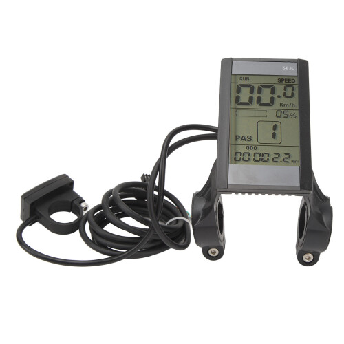 S830 LCD Display 24V/36V/48V 22.2mm Waterproof 2
