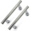 2 Pcs 145mm (14.5cm) Chrome Abs Shower Door Handle, Hole To Hole 3