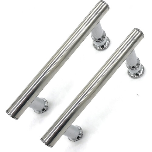 2 Pcs 145mm (14.5cm) Chrome Abs Shower Door Handle, Hole To Hole 2