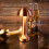 (Bronze, Dumbbell) Rechargeable Led Table Lamp Touch Sensor Desk Bedroom Restaurant Bar Dcor 3