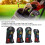 4Pcs Skull PU Golf Head Covers One Size Black 4