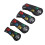 4Pcs Skull PU Golf Head Covers One Size Black 10