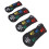 4Pcs Skull PU Golf Head Covers One Size Black 11