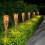 Ηλιακός Κήπος Πυρσός Bamboo LED 12 Auto On/Off Dusk IP44 Αντικ. Νερού για Διαδρόμους 2