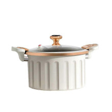 Panela de Pressão Micro com Capacidade de 8L, Antiaderente, Multiuso para Sopas, Estufados, Frituras, Segura para Placa de Indução, Branco ou Azul