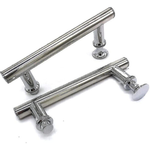 2 Pcs 145mm (14.5cm) Chrome Abs Shower Door Handle, Hole To Hole