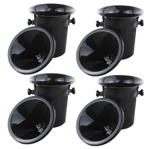 Wine Spittoon 4-Piece Set with Funnel, Splash-Proof Design for Tasting Parties Cellars, Black Plastic