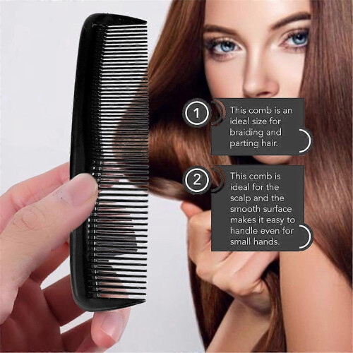 Pente Cabelo 100 Unidades, Tamanho Bolso 5 Polegadas, Dentes Dupla Densidade para Casa, Viagem, Salão 2