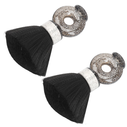 2pcs Eco-Friendly Neck Duster Brush Soft Nylon Bristles, Ergonomic Handle