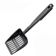 Fireplace Ash Shovel for Wood Stove, Metal Ash Scoop with Hollow Separation Design, Large Capacity for Fire Pit, BBQ Grill, Camping (32.5cm)