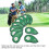 10pcs PU Green Four-Leaf Clover Head Covers 4