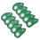 10pcs PU Green Four-Leaf Clover Head Covers 10