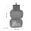 Dark Blue Travel Hanging Toiletry Bag 6.3oz 4