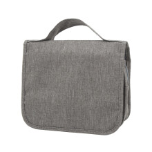 Grey Folding Travel Toiletry Bag, Large Capacity