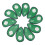 10pcs PU Green Four-Leaf Clover Head Covers 16