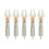5PCS Red LED Lighted Nocks for 6.2mm Arrows, Easy Install 3