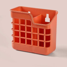 Contenitore per coltelli e forchette, porta posate in PP verde con design traforato e divisori per organizzare i cassetti della cucina.