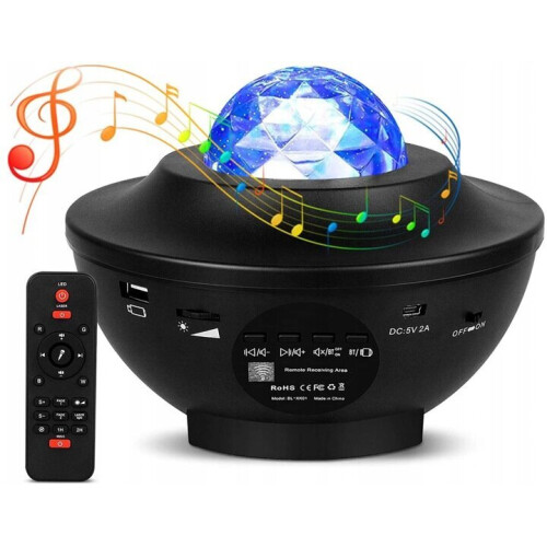 Starry Sky Projector with Bluetooth Speaker, Remote Control, Timer for Bedroom Ceiling & Nursery Night Light 1