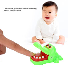 Cute Cartoon Crocodile Bite Finger Kids Toy Green, Safe & Funny Game