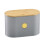 Cooks Professional Cooks Professional Bread Bin, Linen Bag and Bamboo Board Set Grey / Gold 4