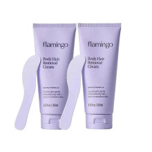 (2pcs) 1-3pcs Flamingo sensitive skin body hair remover with soothing aloe vera