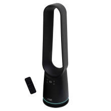 Russell Hobbs Bladeless Fan Cooling and Heater Black with 12 Speeds Function RHBLDL25B