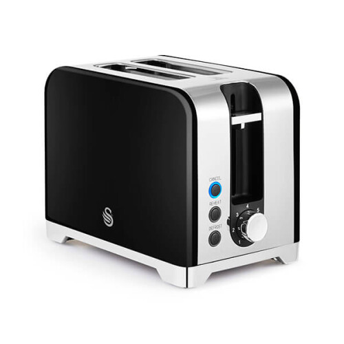 Swan Swan Solace Black Kettle & 2 Slot Toaster Set 2