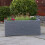 Samuel Alexander 25cm Plastic Ash Grey Slate Effect Garden Patio Trough 2